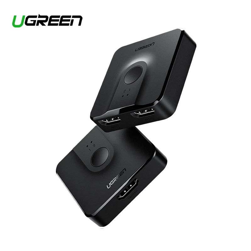 Ugreen HDMI Разветвитель переключатель двухнаправленного 4 к HDMI коммутатор 1x2/2x1 адаптер 2 в 1 out конвертер для PS4/3 tv Box HDMI разветвитель