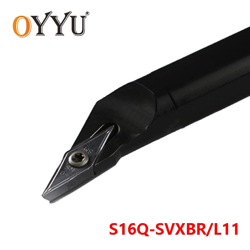 

OYYU S16Q-SVXBR11 16mm SVXBR Internal Lathe Cutting Shank S16Q-SVXBL11 Turning Tool Holder Carbide Inserts Arbor