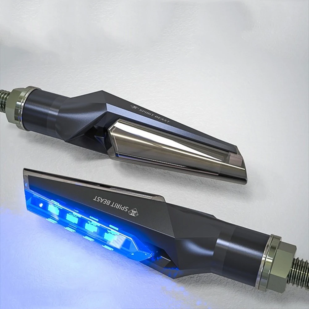 

New Motorcycle LED Turn Signal Light Universal Indicator Ninja 400 DRL Dirt Pit Bike Blinker Lamp Flasher For Z900 Z750 R125 FZ6