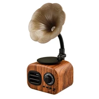 creative audio retro phonograph bluetooth speaker mini portable audio phone radio card