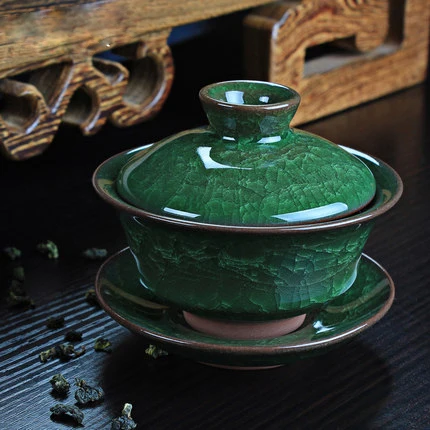 Кофейный чайный сервиз Gaiwan фарфоровый ледяной керамический горшок чайная чашка
