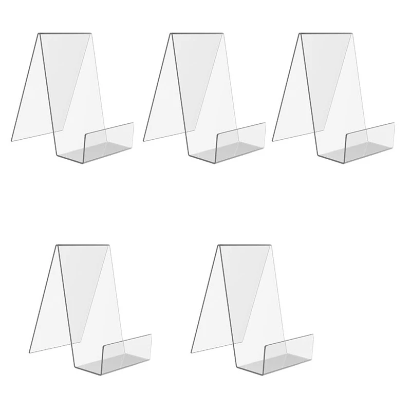 

Fashion Clear Acrylic 5Pcs Mobile Phone Rack Cellphone Shelf Wallet Display Phone Stand Holder Household Storage Rack