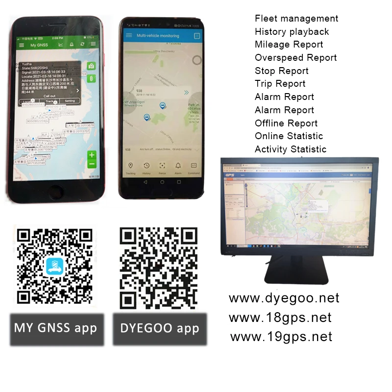 Автомобильный gps трекер DYEGOO GT06 голосовой монитор локатор для автомобиля