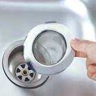 Фильтр для слива сточных вод 7,5 см, серебряный фильтр для раковины из нержавеющей стали, пол ванной комнаты