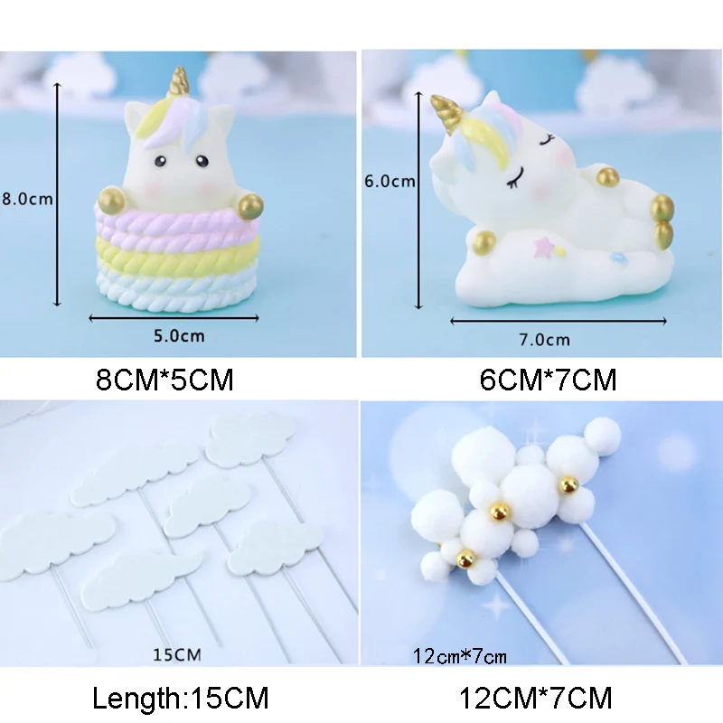 

Party Cake Topper Cake Decorating Tools Unicorn Wedding Decoration Happy Birthday Unicorn Party Cake Topper Cake Decoration