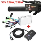 36V 250W350 ваттовый мотовелосипед; Бесщеточный мотор контроллер скутера Скорость контроллер с Водонепроницаемый светодиодный Дисплей Панель для е-байка Запчасти