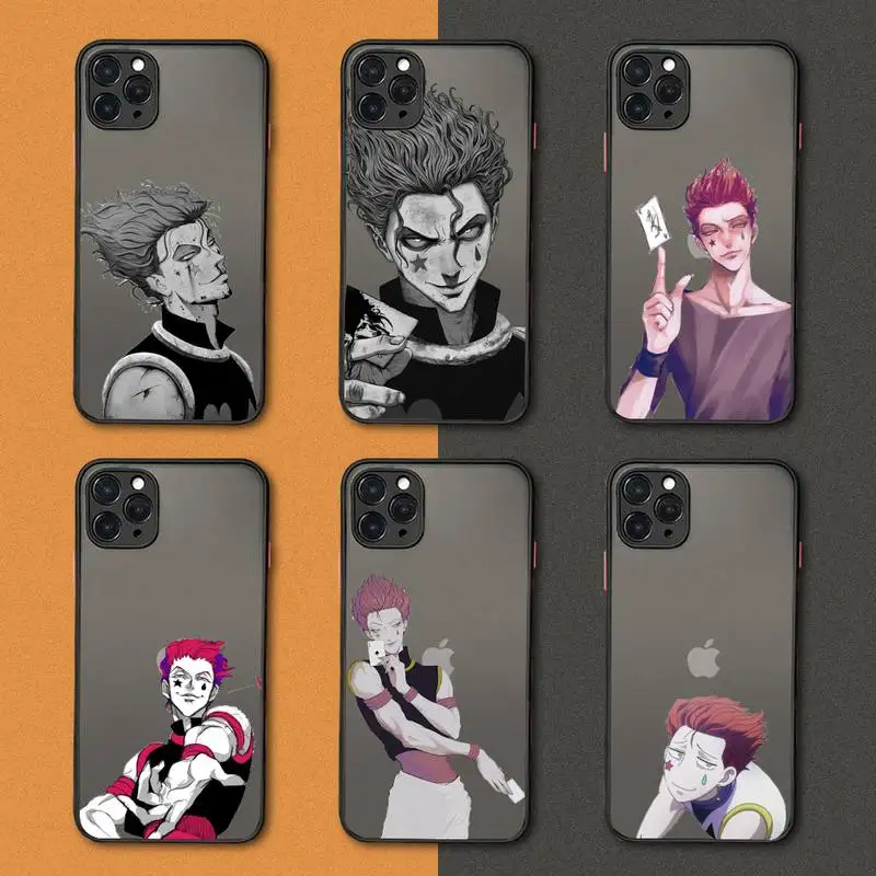 

Hisoka hunter x hunter Phone Case black matte transparent For iPhone 7 8 x xs xr 11 12 pro plus mini max Clear Funda