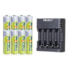 8 шт. батарейки PKCELL NIMH AA 2600 мАч 1,2 в 2A Ni-MH AA аккумуляторные батареи с NIMH зарядным устройством для 1-4 шт. AAAAA батареи