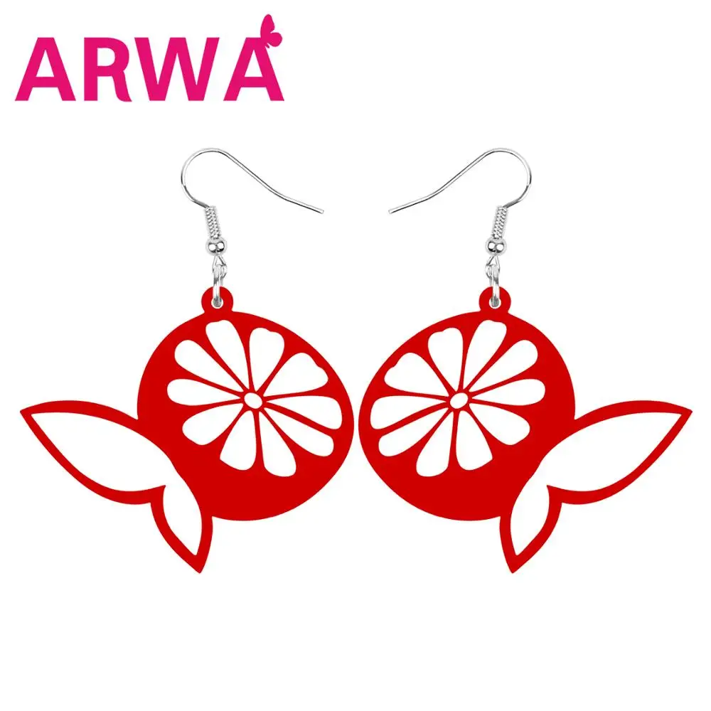 Акриловые большие полые ломтики лимона ARWA украшения для женщин подростков детей