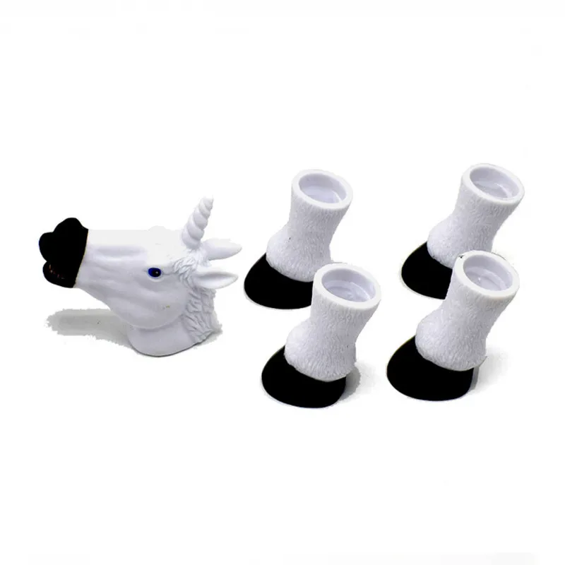 Игрушка для пальцев в виде единорога милые Мультяшные животные пальчиковые