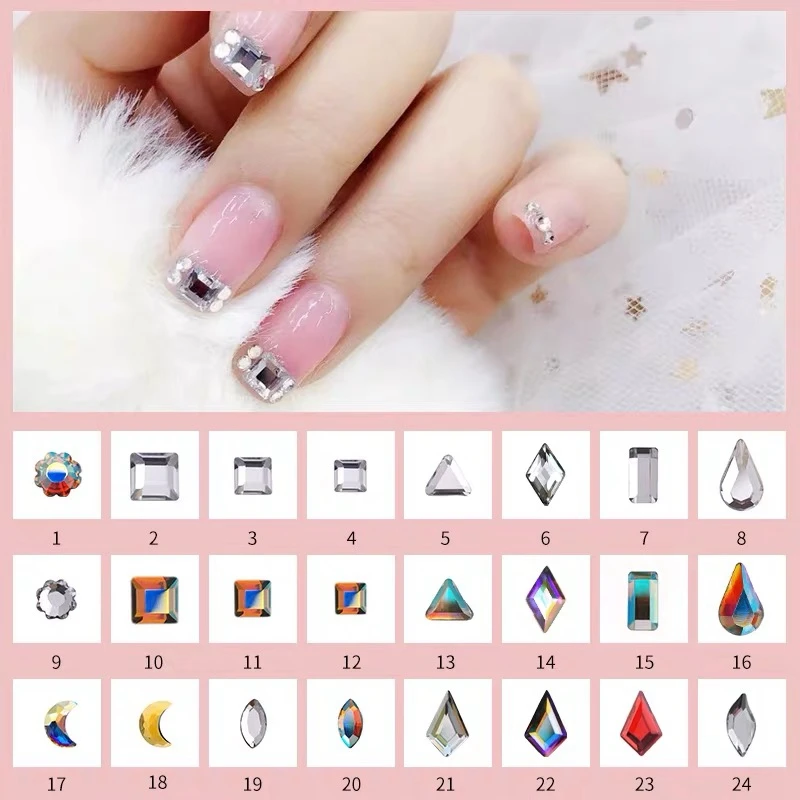 Хрустальный замок плоские камни кольца Solaris кайт бриллиантовая форма стразы 3D