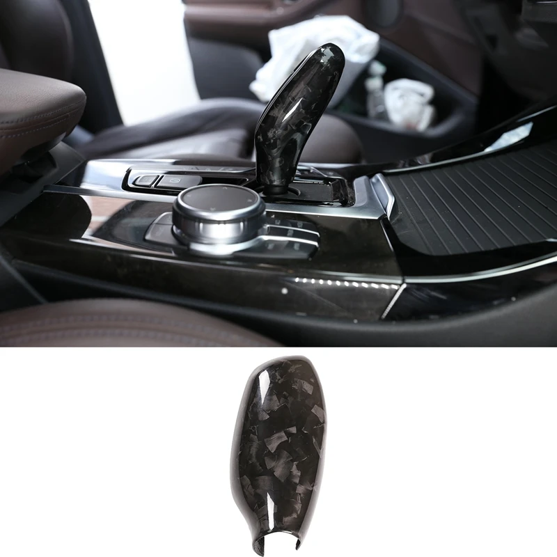 

Speed Gear Shift Head Cover Trim Carbon Fiber for-BMW 5 6 7 Series GT G32 G30 G11 G12 X3 X4 G01 G02 2016-2019