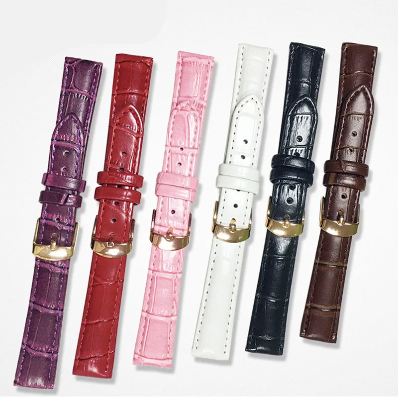 

Universal 16/18/20M Watch Band Strap PU Leather Replaceable Watchband LXH
