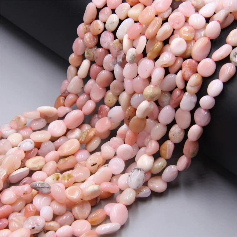 pink opal 31 тип необычный самородный Камень Бисер природный флюорит полированные крошечные плоские фиолетовые овальные кварцевые бусины для создания ювелирных изделий Декор - Цвет: pink opal