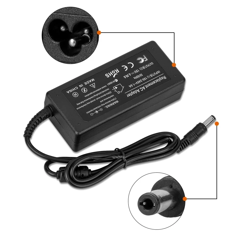 5pcs/lot By DHL or EMS 19V 4.74A 7.4mm* 5.0mm 90W Adapter Charger For hp Notebook 6531s 6450b 6470b 6720s 6460B ED495AA g62 | Компьютеры и