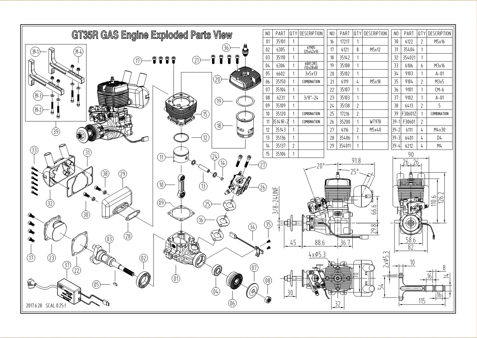 

NGH Model Engine GT70 Two-Stroke 70cc Petrol Cylinder Fixed-Wing Rotor UAV