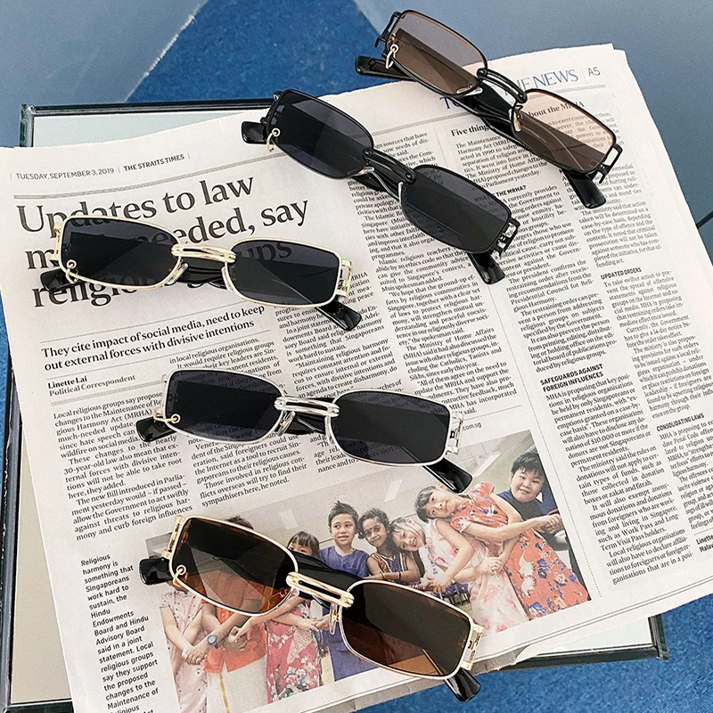 

Солнцезащитные очки Wo Мужские квадратные, винтажные Роскошные брендовые, с металлическими черными линзами, коричневые, для улицы, путешест...