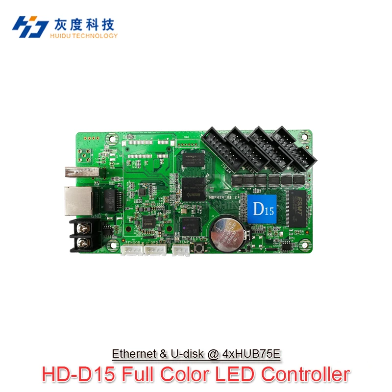 Huidu asenkron tam renkli kontrol kartı HD-D10 HD-D15 için P2 P2.5 P3 P4 P5 P6 P8 P10 taksi Led modül ekran