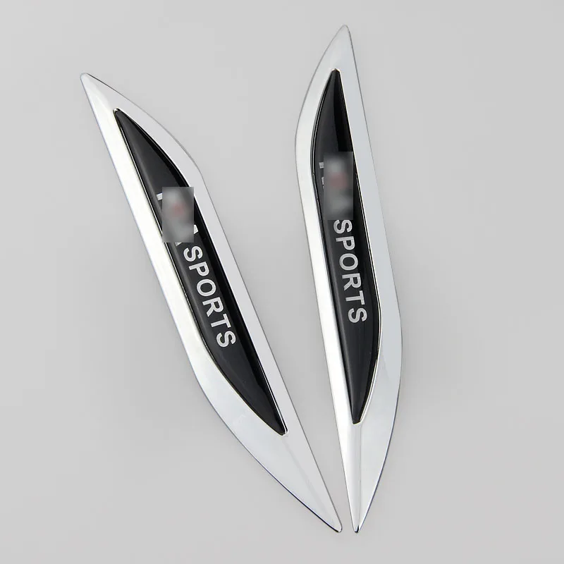 

KIA Jdm Car Stickers Salix Leaf Shape Car Sticker For KIA Sport Metal Side Blade Fender Decal Refitting Styling Car Accessory