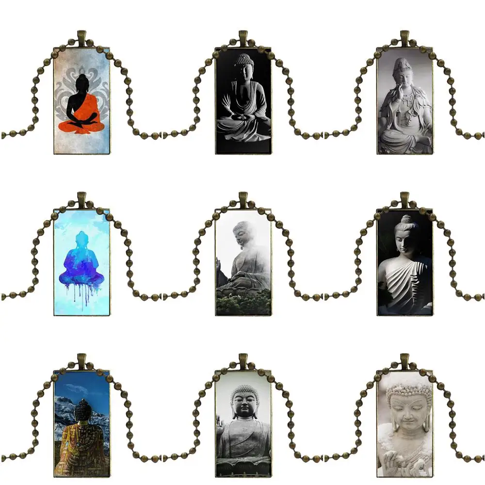 

Будда 2018 горячая Распродажа Мода для унисекс подарок стеклянная подвеска с изображением галактики ожерелье Женские бронзовые ожерелья юве...