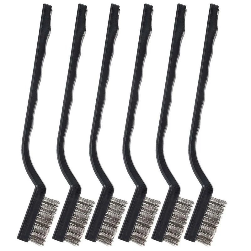 

6PCS/SET MINIl WIRE STEEL CLEANING BRUSH PAINT RUST METAL REMOVAL REMOVER TOOL