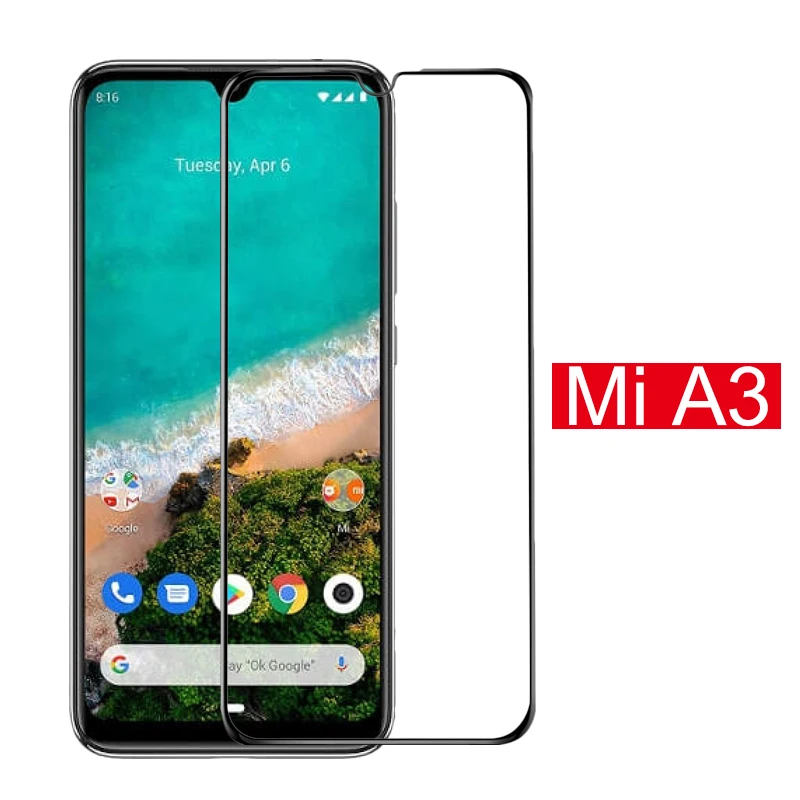 Front Glass 2 in 1 Tempered Glass for Xiaomi Mi A3 Screen Protector Protective Glass for Mi A3 Glas Camera Lens Film xiomi MiA3 xiaomiA3 - Цвет: Front Glass