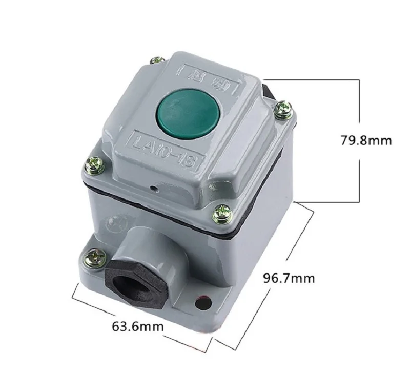 Waterproof and dustproof explosion-proof aluminum shell button switch box control button