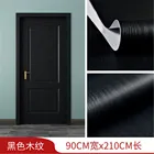 90x210 см, черная древесина, Настенная Наклейка для мебели, двери, декоративные обои, отклеивание и наклейка, водонепроницаемая ПВХ наклейка, бумага для домашнего декора