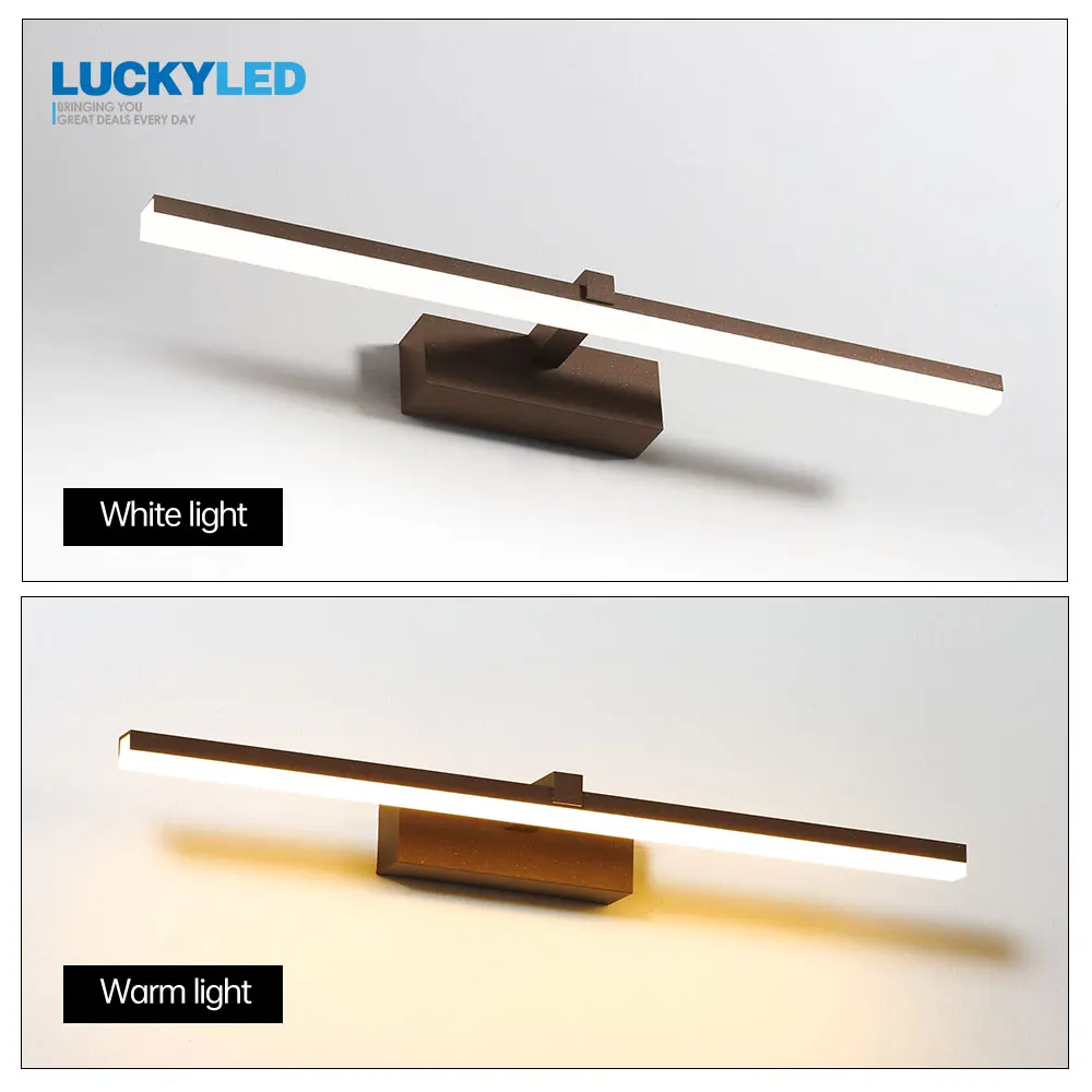LuckyLed современная лампа для ванной комнаты зеркала водонепроницаемая интерьера