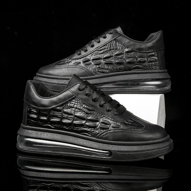 

Men's Air Cushion Sneakers Fashion Comfortable Sneakers Outdoor Non-slip Walking Shoes Men's Black and White Casual Sneakers Men