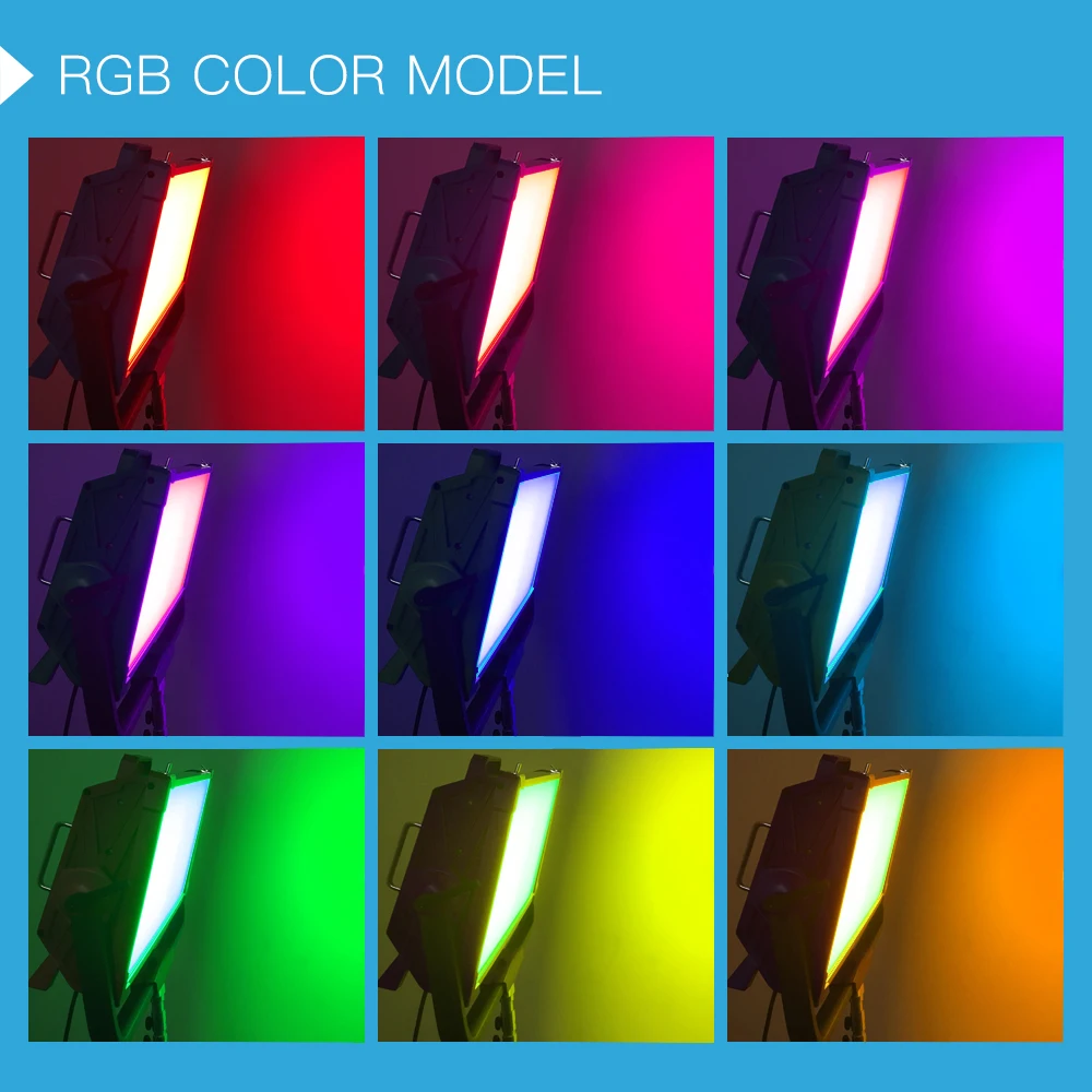Полноцветная светодиодная RGB-панель S300W непрерывное освещение 2800-9990k управление