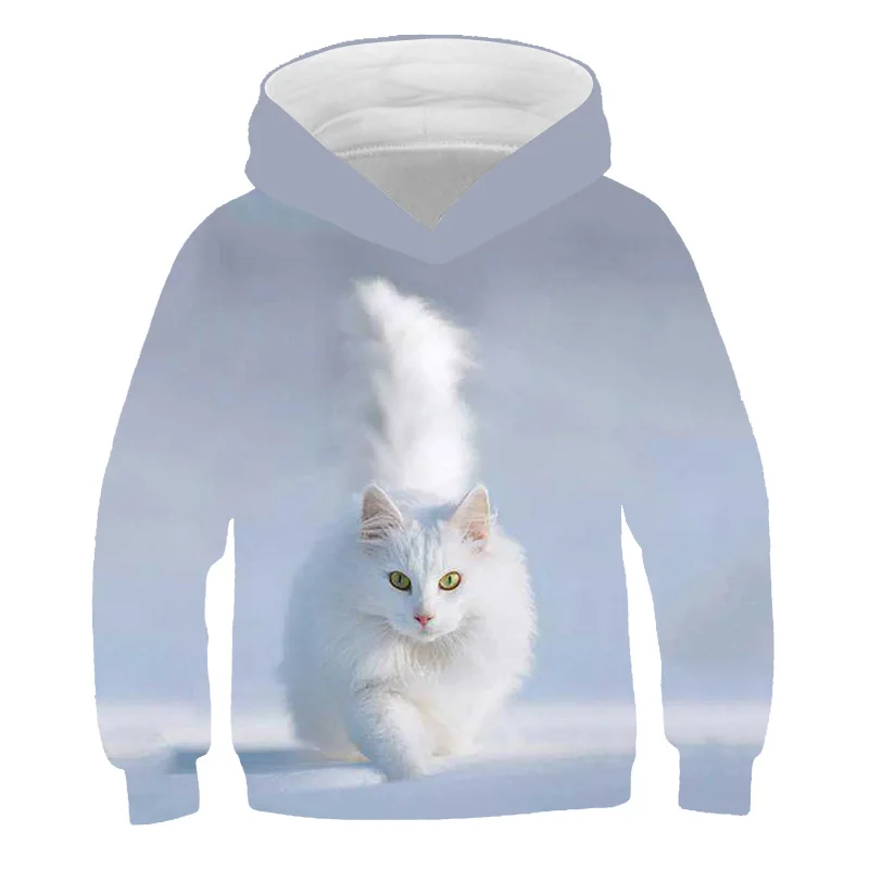 

Детский пуловер в стиле хип-хоп с длинным рукавом и 3D-принтом животных