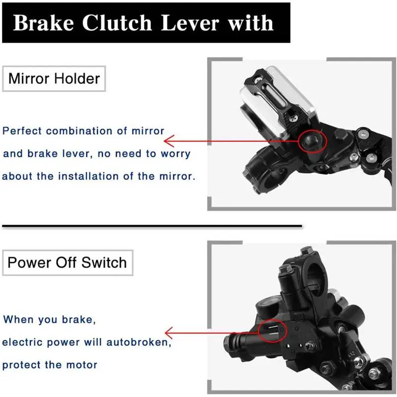 

1 pair Universal 7/8 22mm Brake Clutch Pump Lever Motorcycle Modification Handbrake Brake Clutch Handbrake