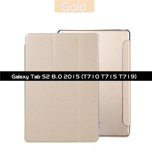 Чехол из искусственной кожи для samsung Galaxy Tab S2 8,0 T710 T719 SM-T715 T713, умный чехол для samsung Galaxy Tab S2, 8,0 дюймов, чехлы - Цвет: SM-T710  SM-T715