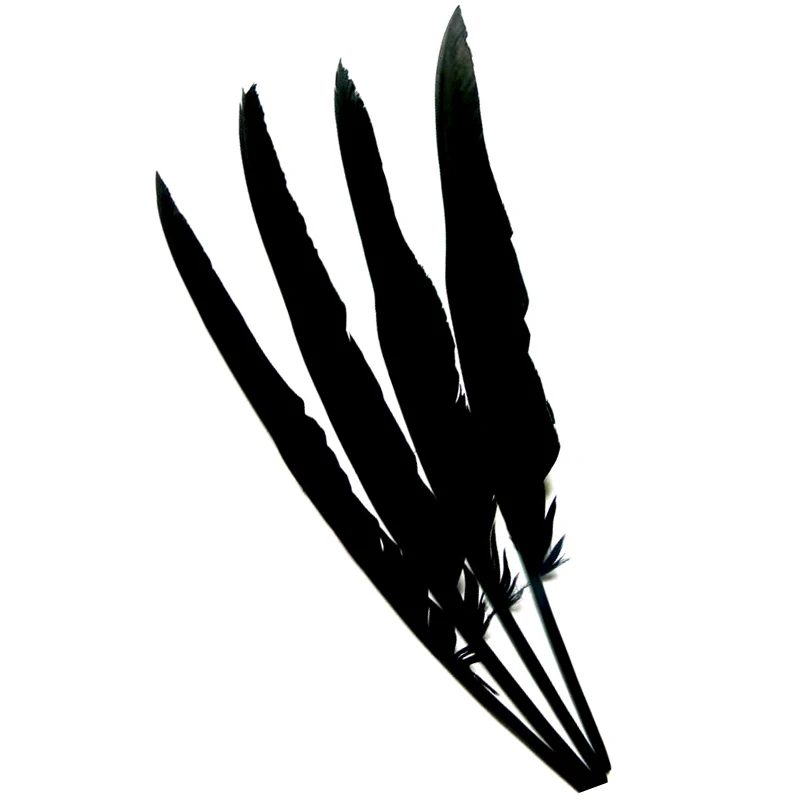 15/45 PCS crow feather Halloween artificial 30-35 cm party props garden yard decoration | Дом и сад