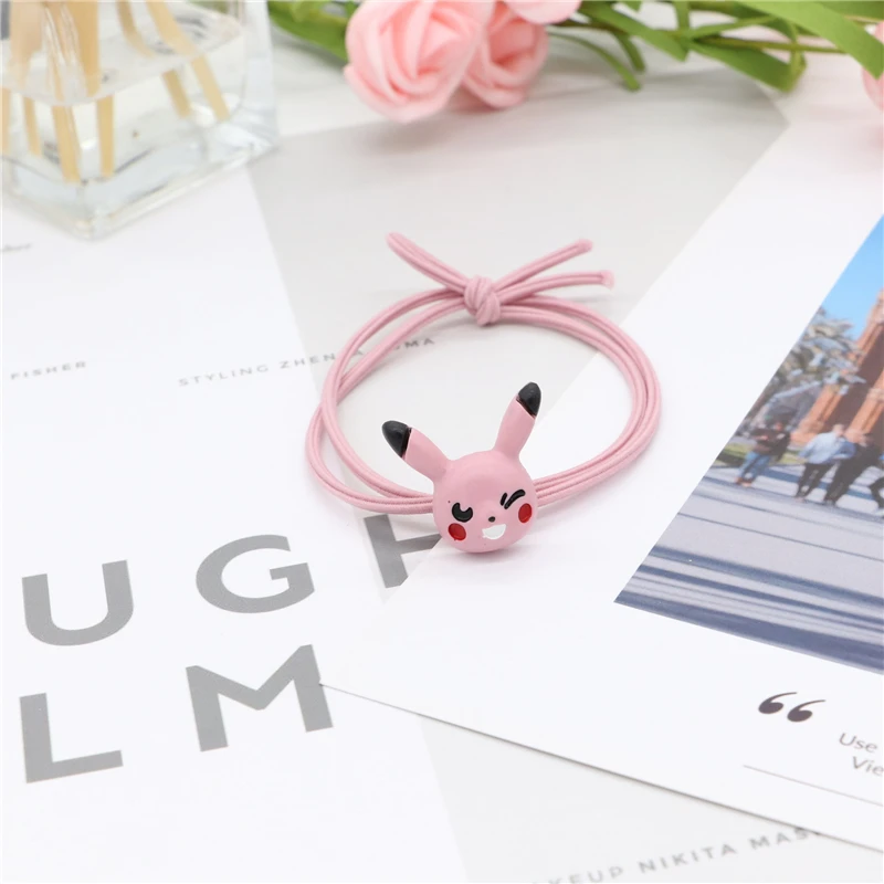 5Pcs Baby Girls Pokemon Rubber Band Mickey Hair Accessories Dumbo Pikachu Rabbit Clip Christmas Bow | Детская одежда и обувь