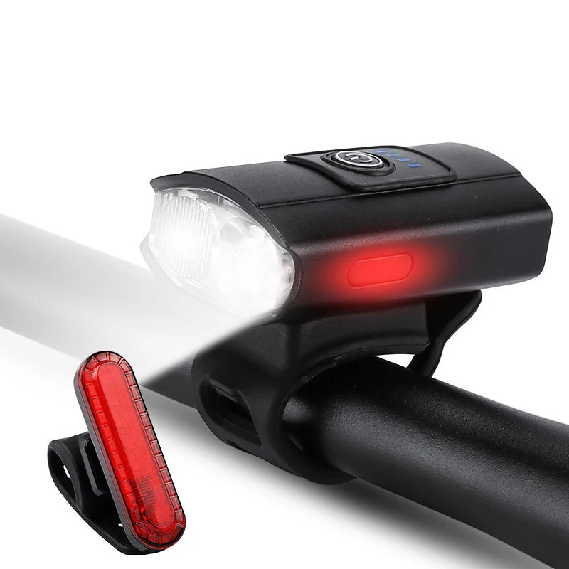 

Фсветильник велосипедный с зарядкой через USB, T6, красный