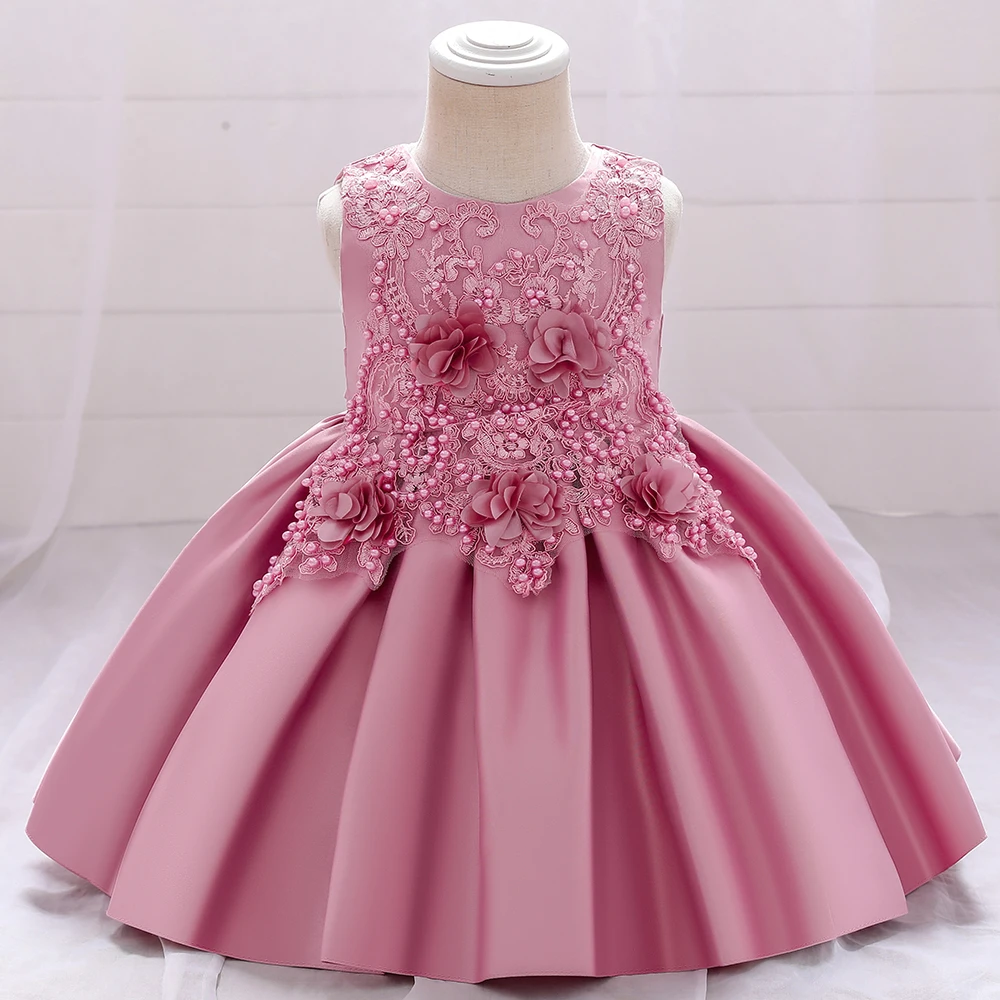 

Baby Girls Princess Dress Toddler Christening Gowns Kids Christmas Party Costume Infant 1st Year Birthday Baptism Dress Clothes