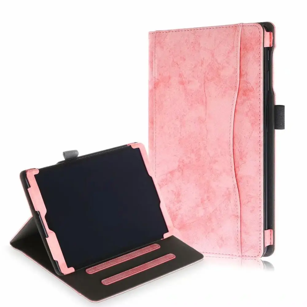 PC-NKQC-Pink Для Samsung galaxy tab a sm-t510 sm-t515 t510 t515 чехол для планшета pu кожаный чехол для galaxy tab a 10," Чехол+ пленка+ ручка - Цвет: PC-NKQC-Pink