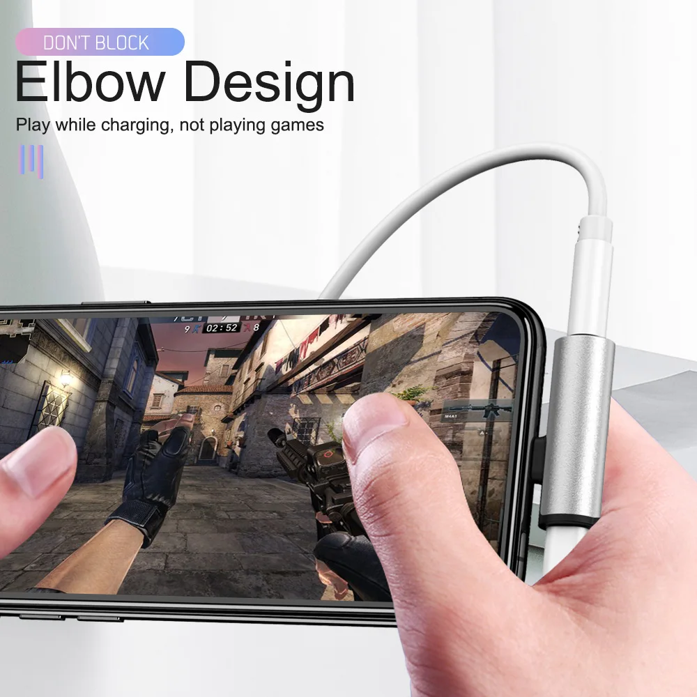 Сплиттер адаптер для зарядки наушников с разъемом Lightning на 3 5 мм iPhone 7 8 Plus 11 Pro X XS Max