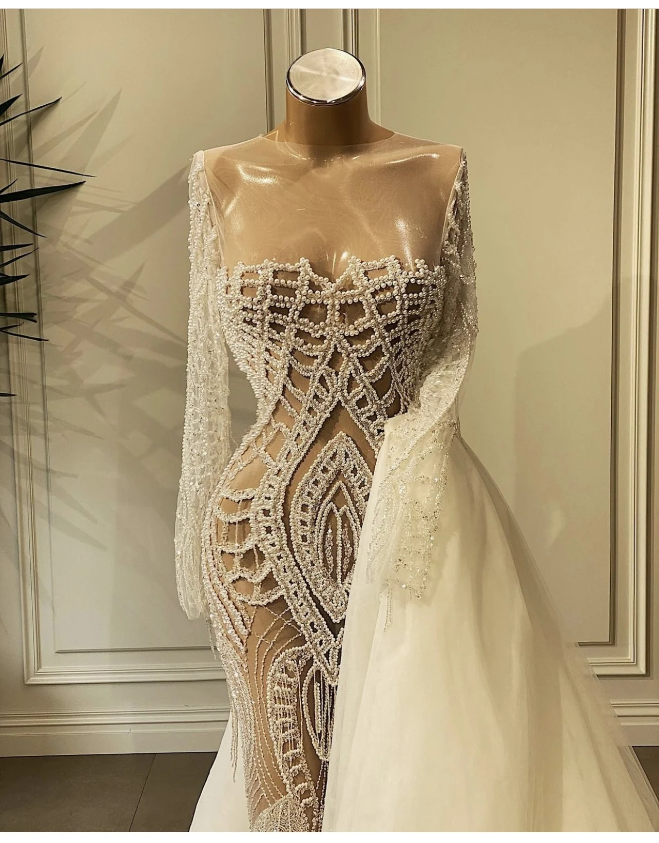

YILIBER Evening dresses 2021 vintage vlack pearls long sleeves evening gowns beading prom dresses for women short dresses