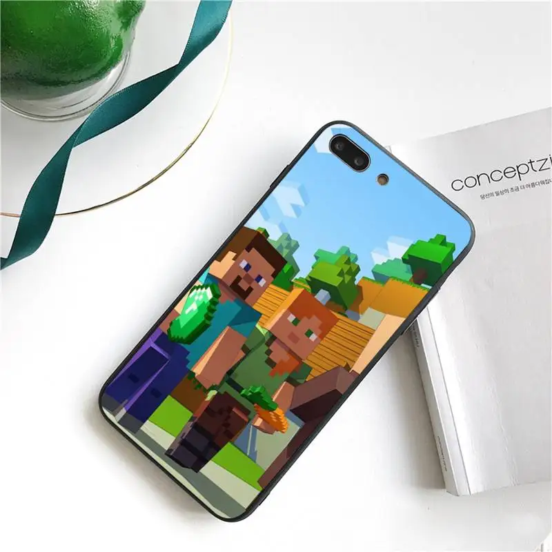 

Sandbox game Mini World Phone Case For iPhone 11 8 7 6 6S Plus 7 plus 8 plus X XS MAX 5 5S XR 12 11 Pro max se 2020 Funda Cover