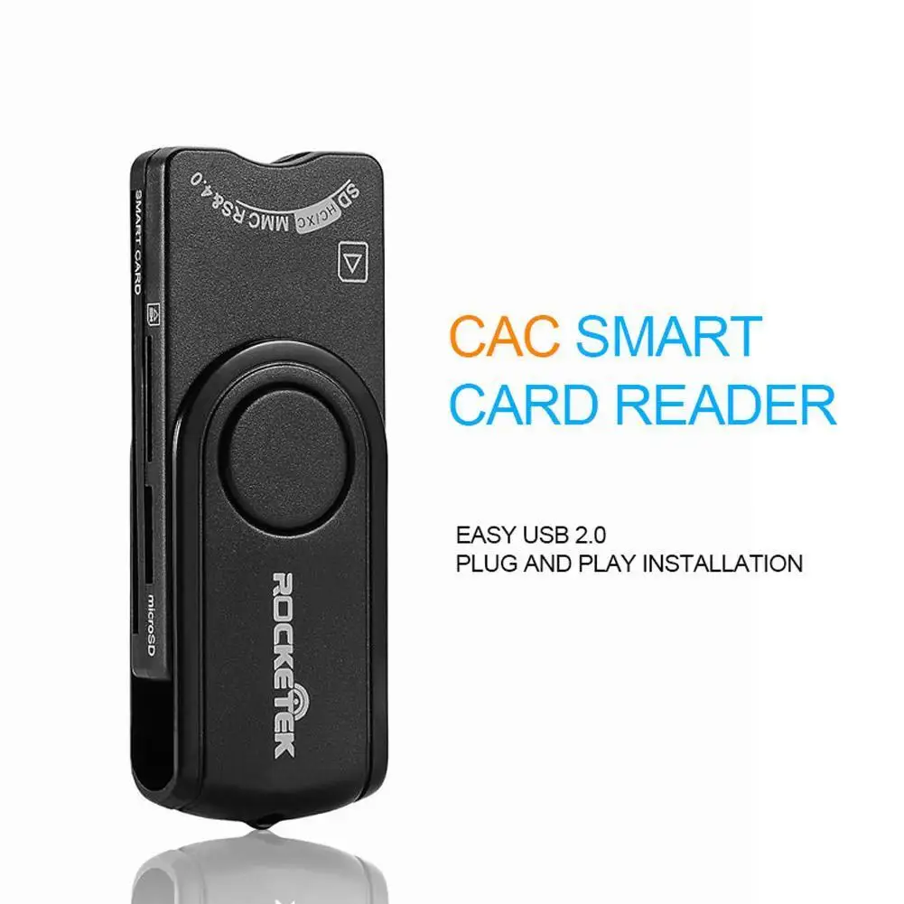 

USB-кардридер Rocketek SCR10, считыватель смарт-карт, USB Type-C, Sim K4Y4