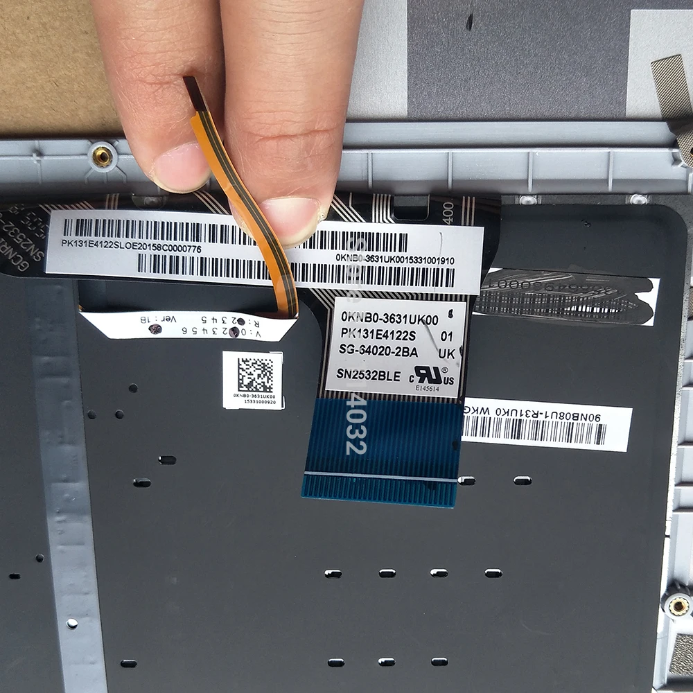 Клавиатура с подсветкой сменные клавиатуры для ASUS UX303 UX303L UX303LA X303LB UX303LN UK EU черный
