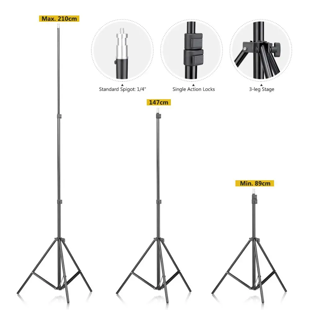 Neewer 700 Вт Профессиональная фотография 24x24 дюйма/60x60 сантиметров софтбокс с
