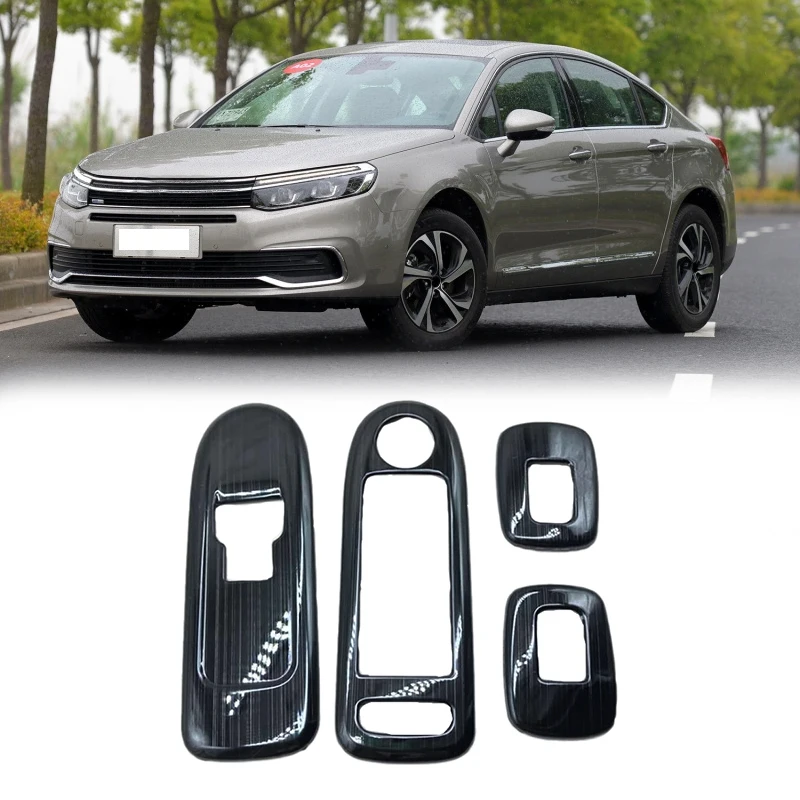 

Для Citroen C5 Peugeot 508 4 шт. Крышка для подлокотника автомобиля двери окна переключатель панель обшивка