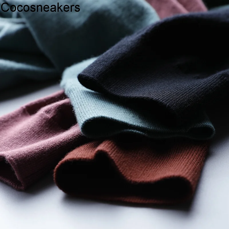 

Новинка, высококачественный шерстяной свитер с 16 иглами, Мужской приталенный свитер с круглым вырезом, облегающий свитер, вязаный свитер