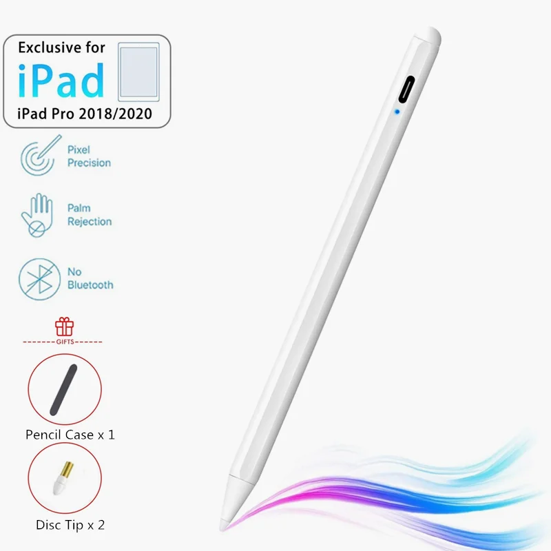 Для iPad карандаш с активным стилусом для Pro 11 12 9 2020 2018 2019 6 го 7 поколения mini 5 Apple Pencil