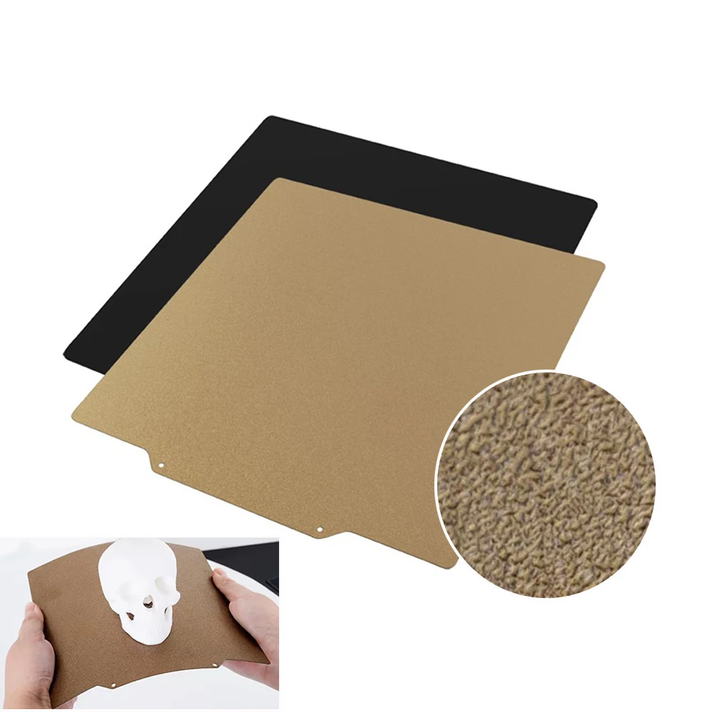 New Double Sided Textured PEI Spring Steel Sheet With Magnetic Base 220/235/310mm For Ender 3 Cr10 A8 A8Plus 3D Printer Hot Bed