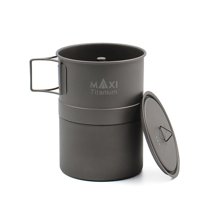 TOAKS MAXI Titanium Moka плита эспрессо кофейник Сверхлегкий Открытый Удобный мокко